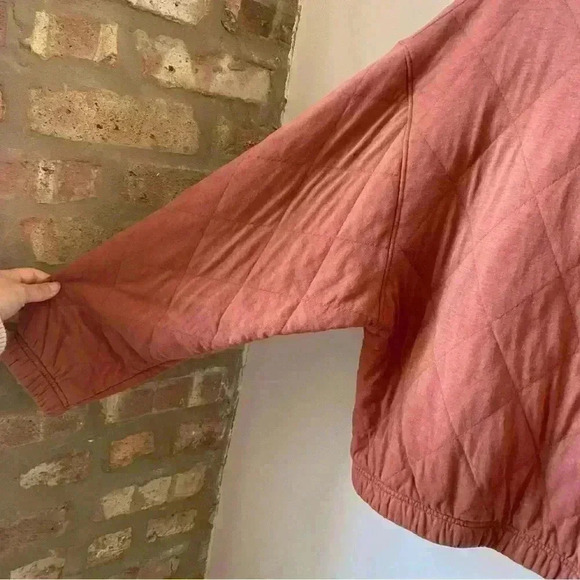 Half-Zip Quilted Sweater, Size M Boxy Sweater Comfy - Picture 5 of 13